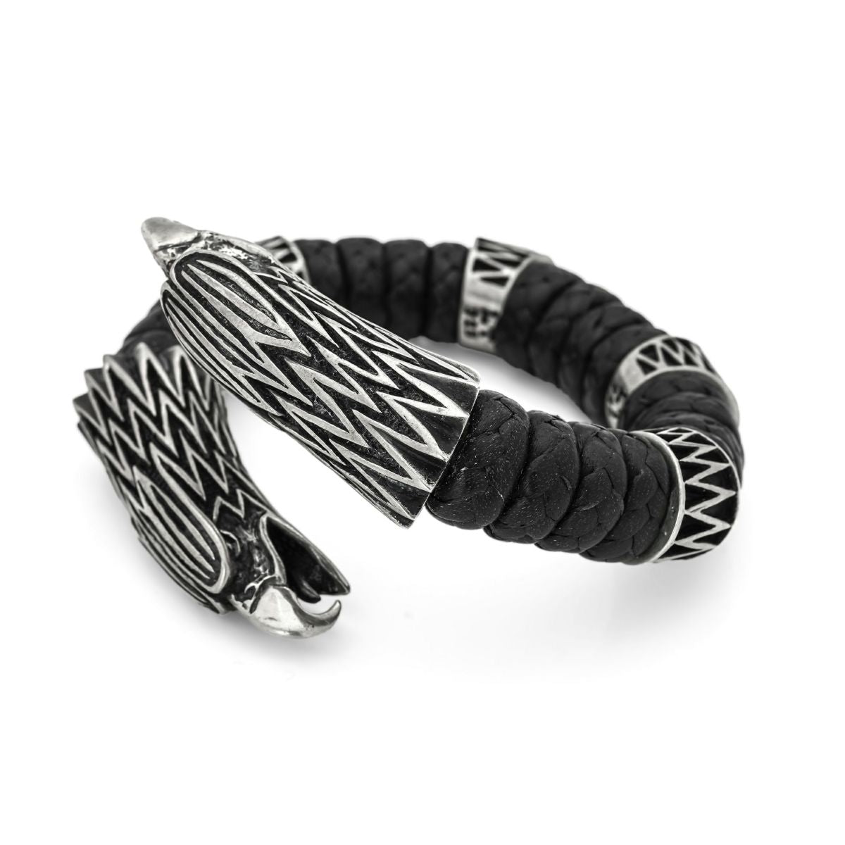 Leather Bangle : Grand Eagle w/4Rings