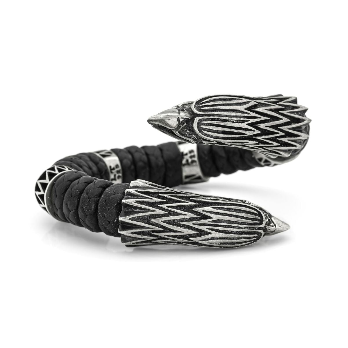 Leather Bangle : Grand Eagle w/4Rings