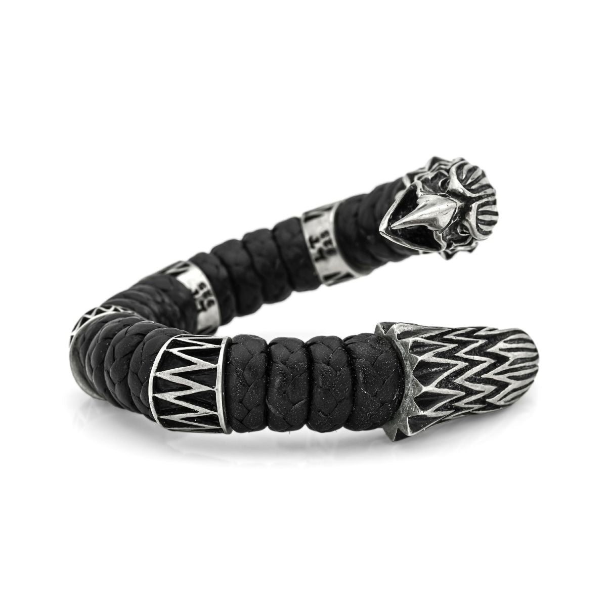 Leather Bangle : Grand Eagle w/4Rings