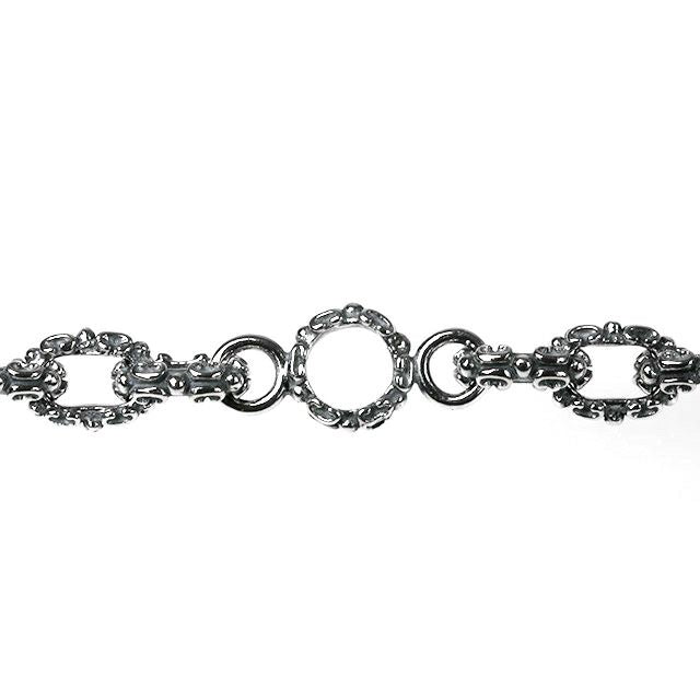 Necklace : Fleur-de-lis Links Chain w/Celtic Lobster Claw 50cm