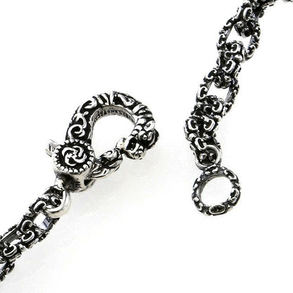 Necklace : Fleur-de-lis Links Chain w/Celtic Lobster Claw 50cm