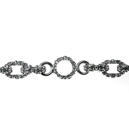 Necklace : Fleur-de-lis Links Chain w/Celtic Lobster Claw 60cm