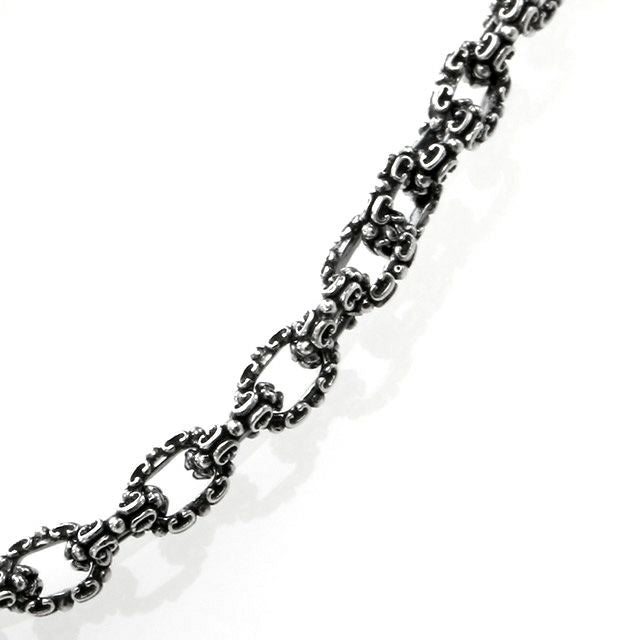 Necklace : Fleur-de-lis Links Chain w/Celtic Lobster Claw 60cm