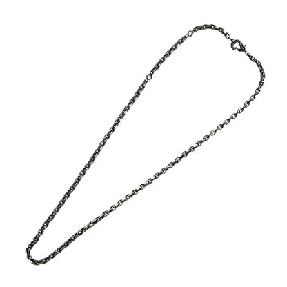 Necklace : Half Engraved Links Chain w/Celtic Lobster Claw 60cm /Black Custom