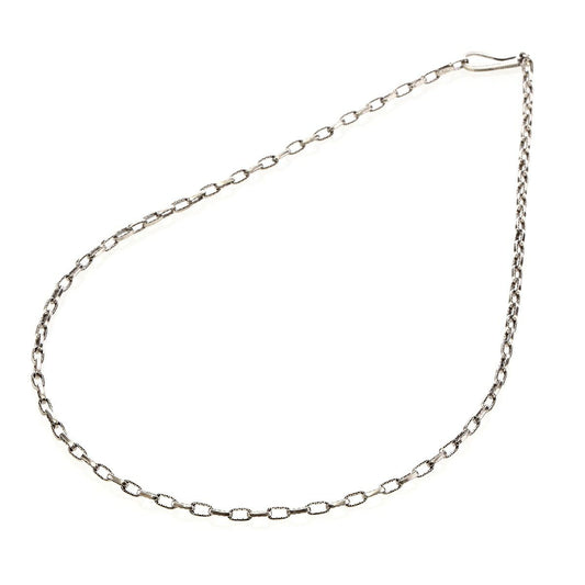 Necklace : Mini Half Engraved Links Chain 50cm