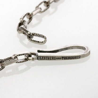 Necklace : Mini Half Engraved Links Chain 50cm