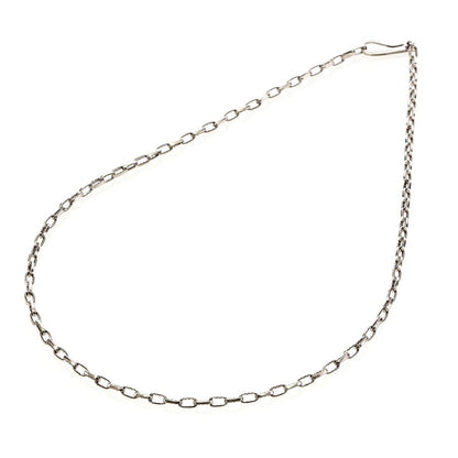 Necklace : Mini Half Engraved Links Chain 60cm
