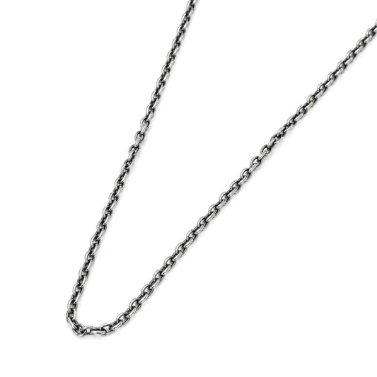 Necklace : Oval Beans Chain Small w/Lobster Clasp＆LT Logo Plate 50cm