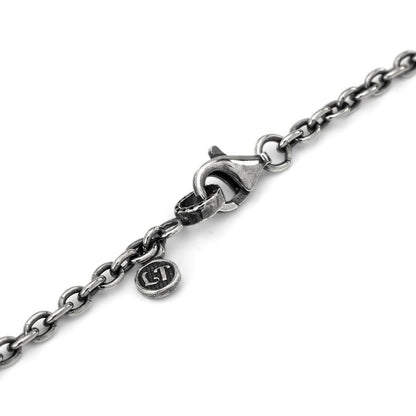 Necklace : Oval Beans Chain Small w/Lobster Clasp＆LT Logo Plate 50cm