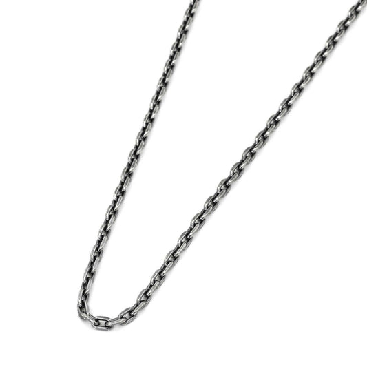 Necklace : Oval Beans Edge Chain Small w/Lobster Clasp＆LT Logo Plate 50cm