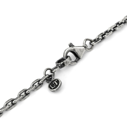 Necklace : Oval Beans Edge Chain Small w/Lobster Clasp＆LT Logo Plate 50cm