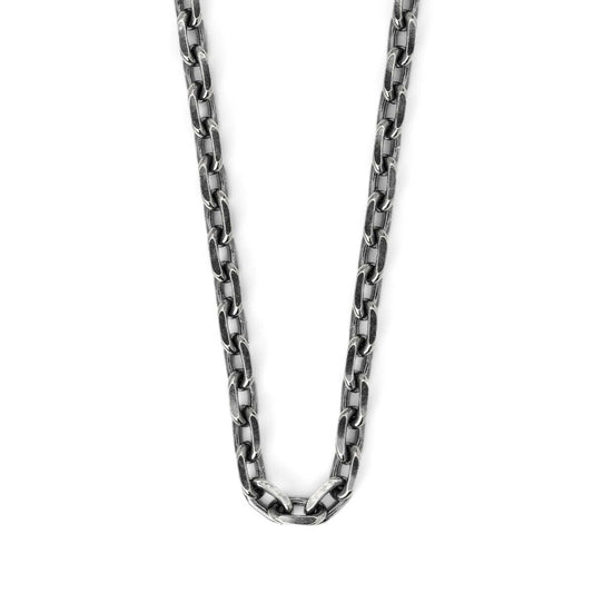 Necklace : Oval Beans Edge Chain Medium w/Lobster Clasp＆LT Logo Plate 50cm