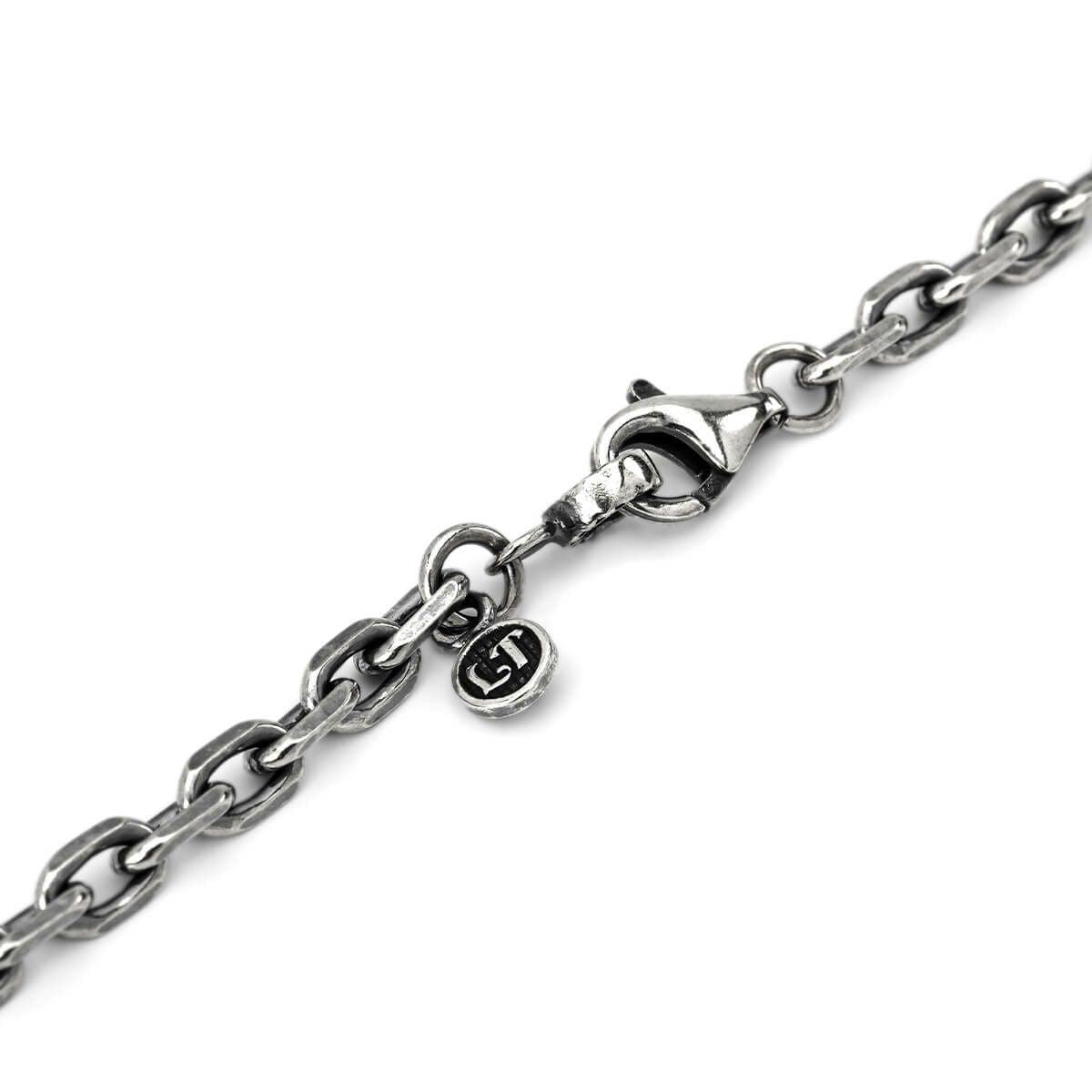 Necklace : Oval Beans Edge Chain Medium w/Lobster Clasp＆LT Logo Plate 50cm