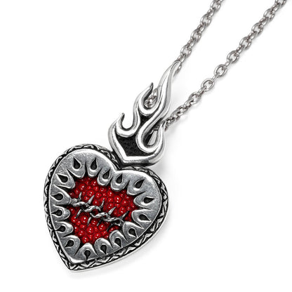 Pendant : Sacred Heart w/ Stingray Red