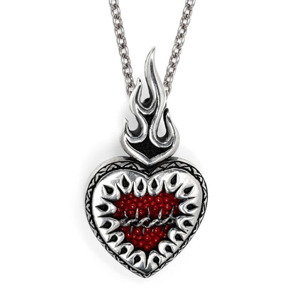 Pendant : Sacred Heart w/ Stingray Red
