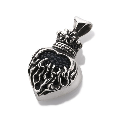 Pendant : Mini Flame Heart 2nd Edition w/Stingray Black