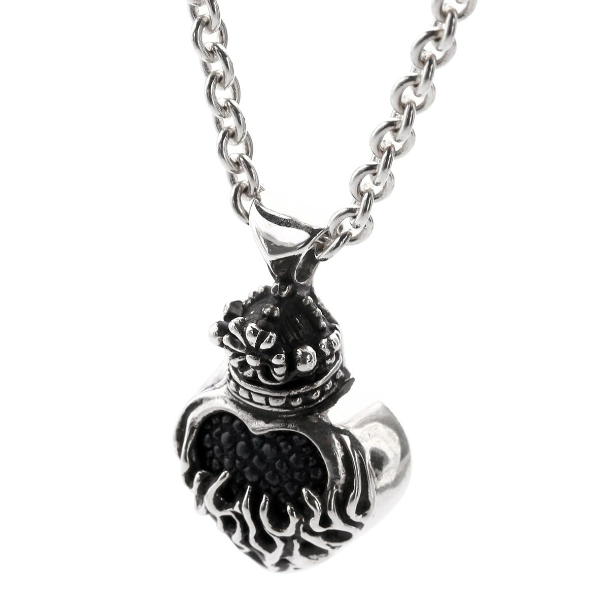 Pendant : Mini Flame Heart 2nd Edition w/Stingray Black