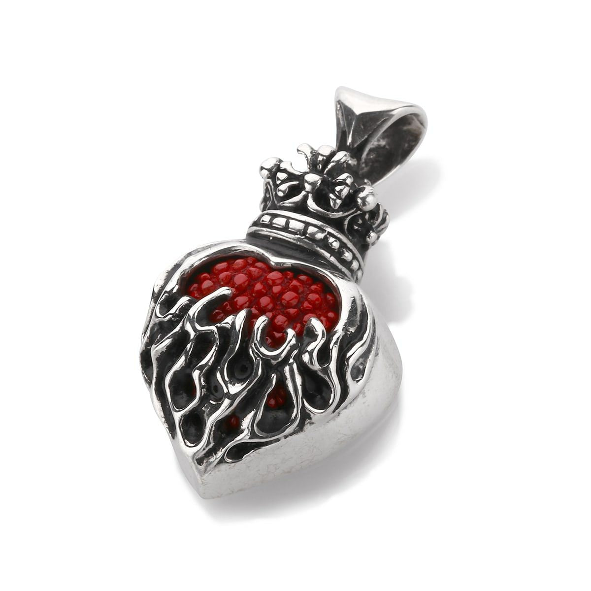 Pendant : Mini Flame Heart 2nd Edition w/Stingray Red