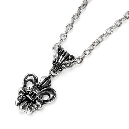 Pendant : Small Fleur-de-lis Horseshoe w/Diamond(Horseshoe)