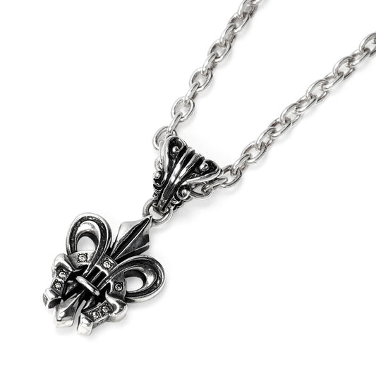 Pendant : Small Fleur-de-lis Horseshoe w/Diamond(Horseshoe)