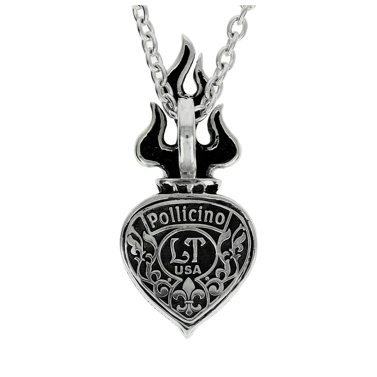 Pendant : Sacred Heart 2nd Edition w/Sanded Stingray Black