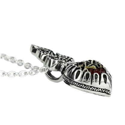 Pendant : Sacred Heart 2nd Edition w/K18Thorn w/Stingray Burgundy