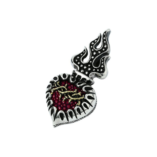 Pendant : Sacred Heart 2nd Edition w/K18Thorn w/Stingray Purple