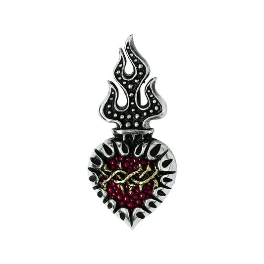 Pendant : Sacred Heart 2nd Edition w/K18Thorn w/Stingray Purple