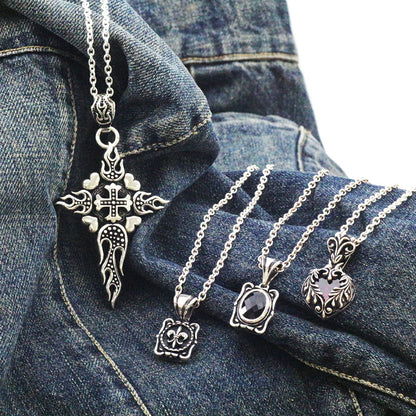 Pendant : Pollicino Cross 2nd w/Blue Diamond