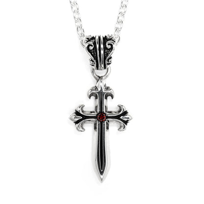 Pendant : Pollicino Cross 2nd w/Red Diamond
