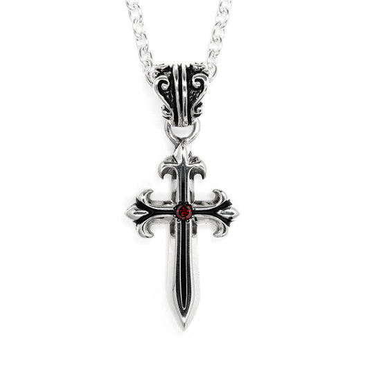 Pendant : Pollicino Cross 2nd w/Red Diamond