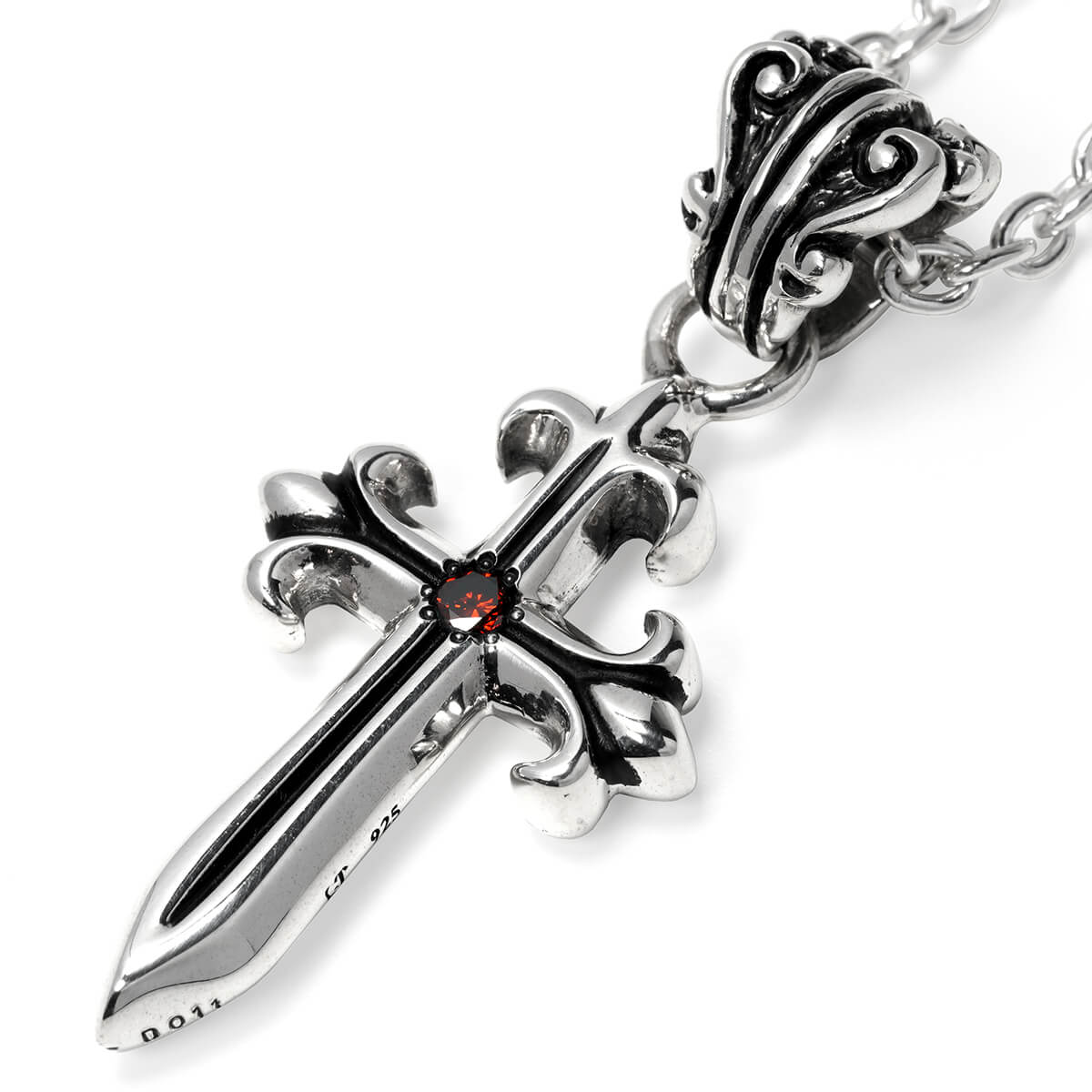 Pendant : Pollicino Cross 2nd w/Red Diamond