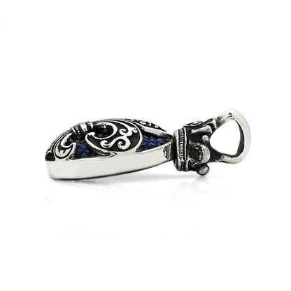 Pendant:Small Oval Fleur-de-lis Inlay w/Stingray