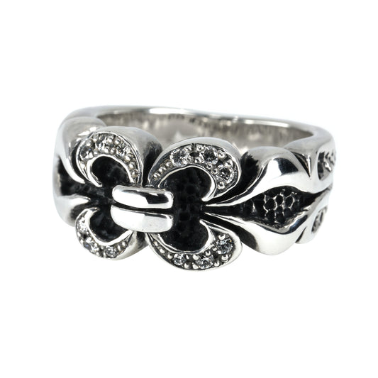 Ring : Chevron w/Diamond Pave(Chevron)