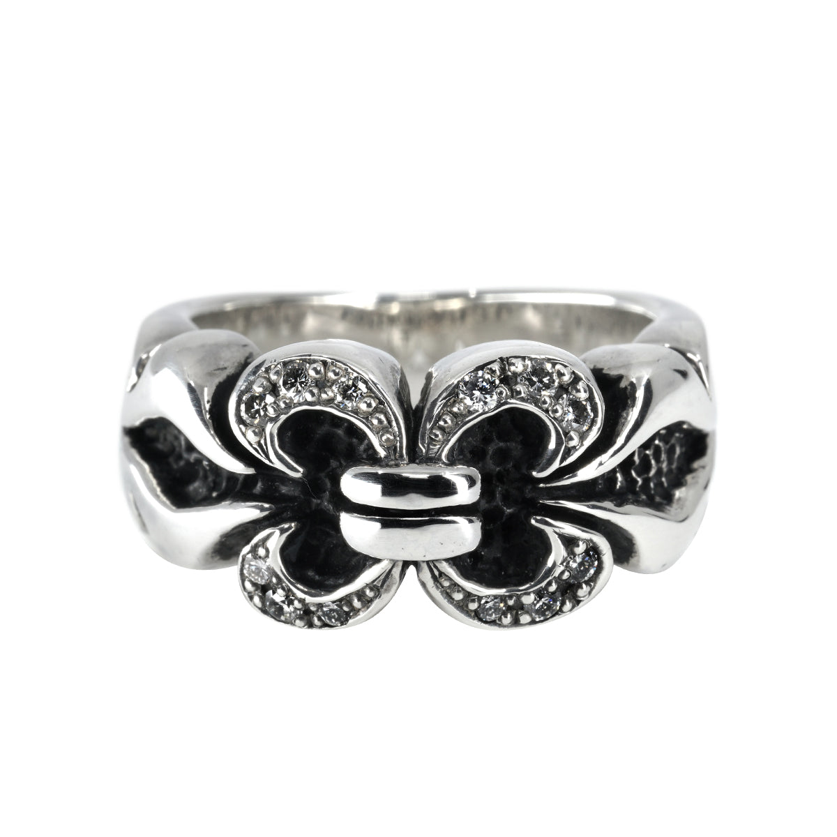 Ring : Chevron w/Diamond Pave(Chevron)