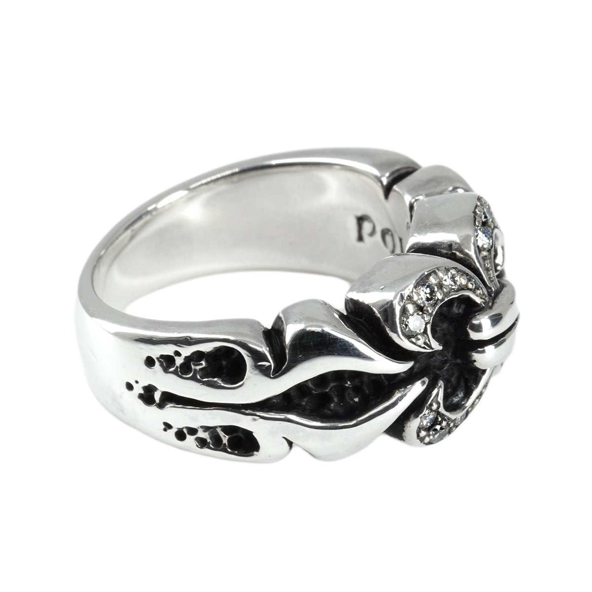 Ring : Chevron w/Diamond Pave(Chevron)