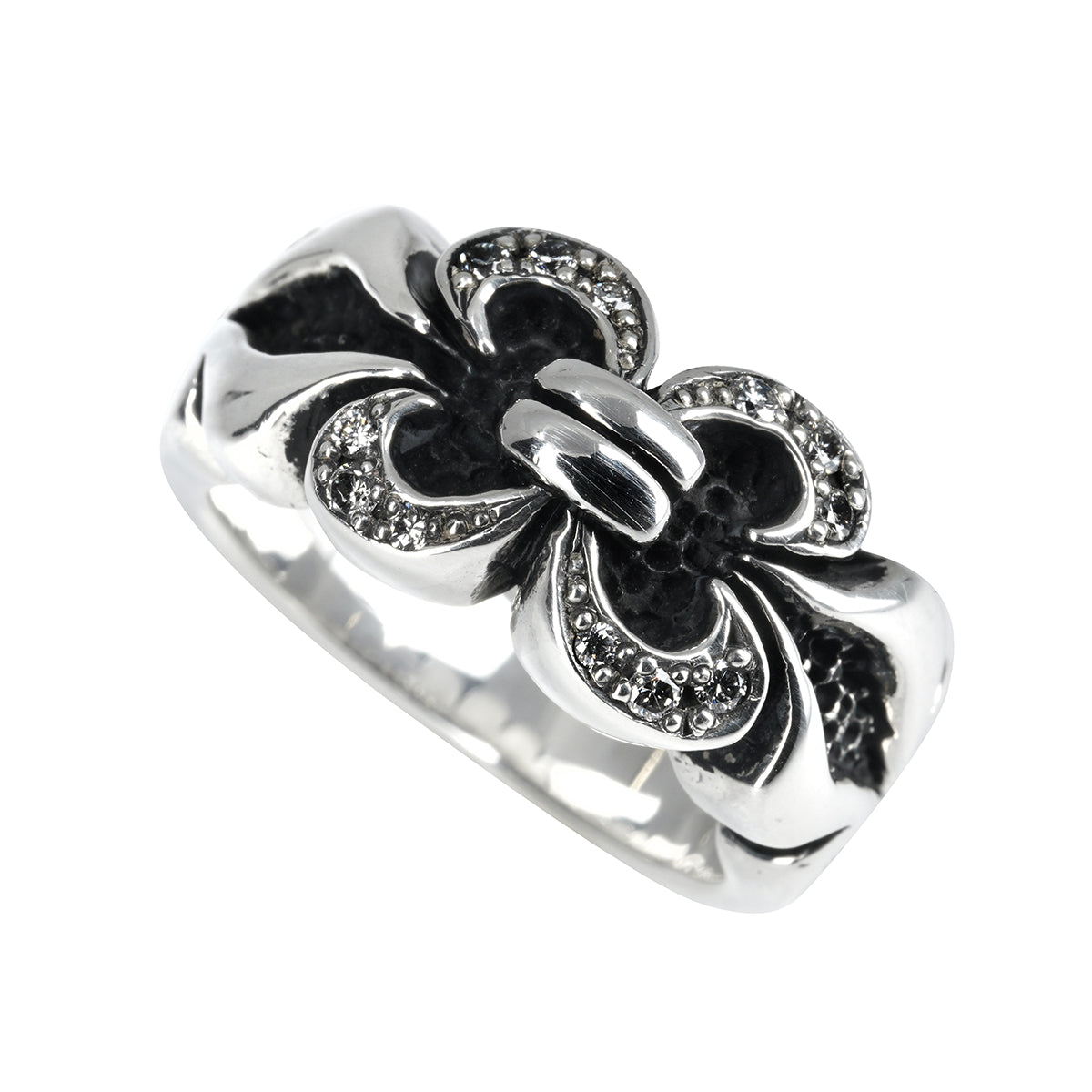 Ring : Chevron w/Diamond Pave(Chevron)