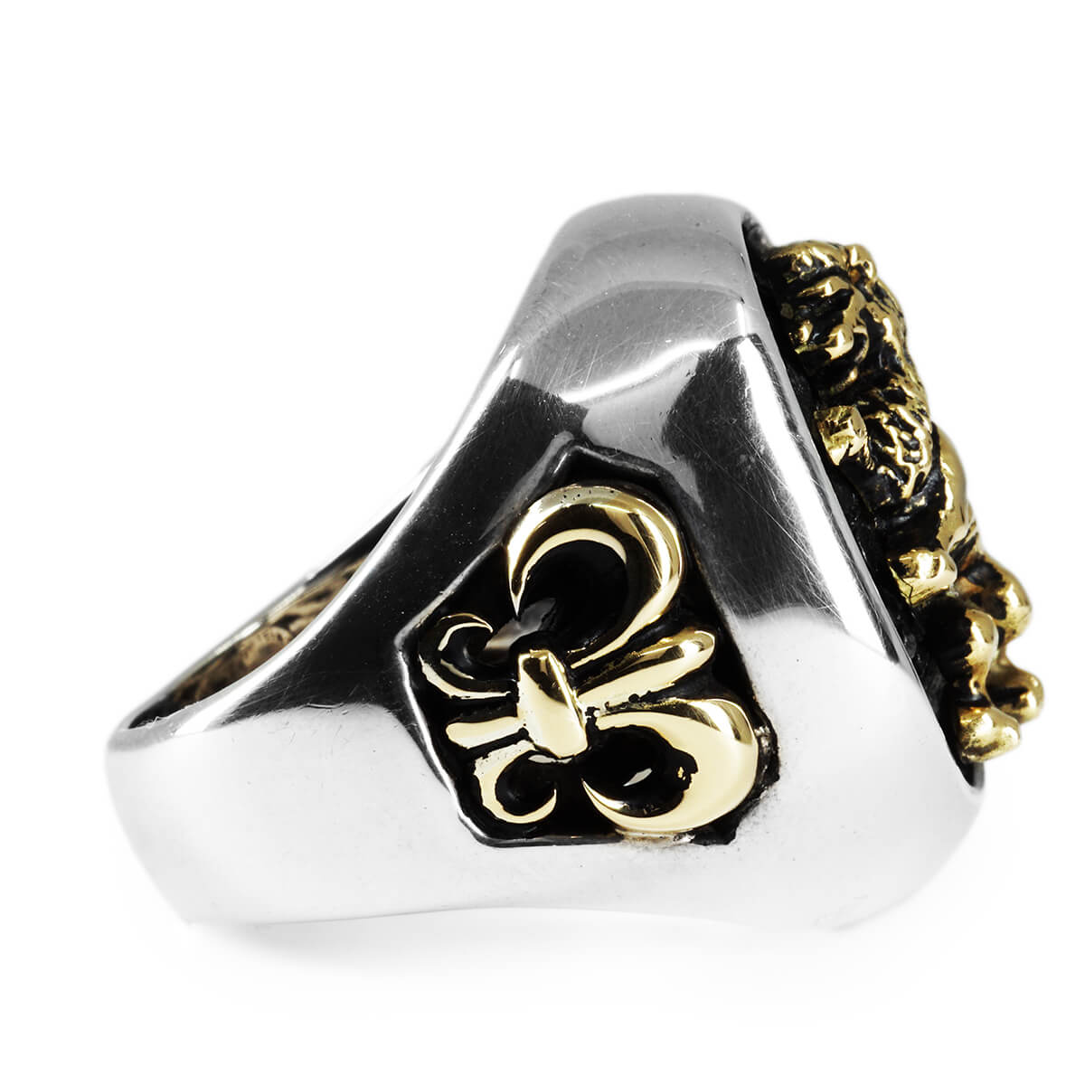 Ring : Special Edition w/K18Lion&Fleur-de-lis w/Stingray