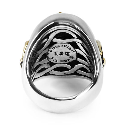 Ring : Special Edition w/K18Lion&Fleur-de-lis w/Stingray
