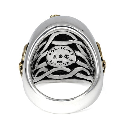 Ring : Special Edition w/K18Wolf＆Fleur-de-lis w/Stingray