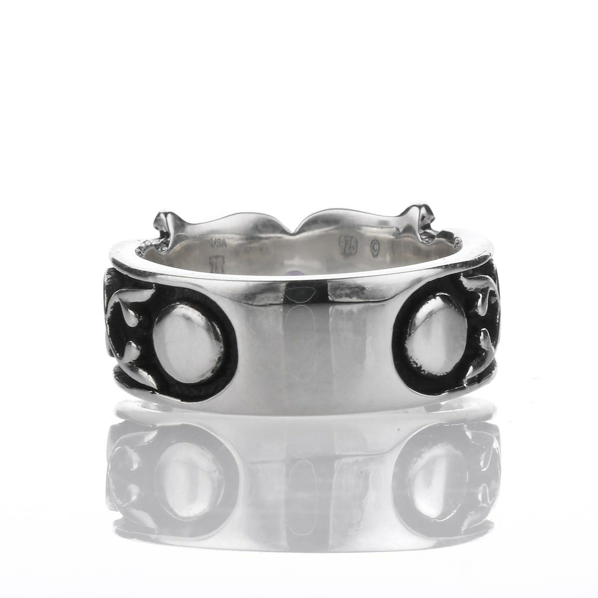 Ring : Scroll Celtic Vine w/Small Stone 2nd Edition w/Amethyst