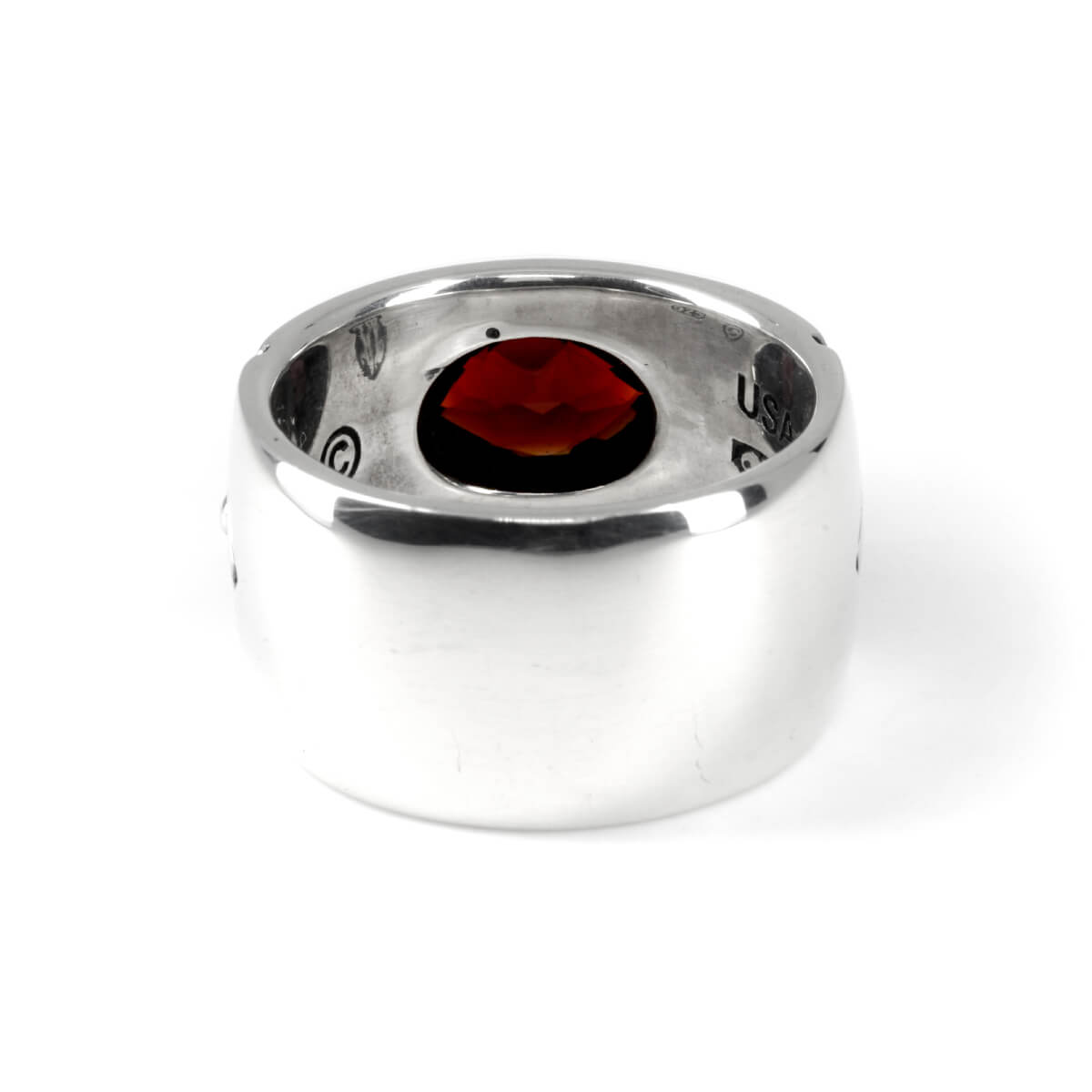 Ring : Celtic Vine w/Large Stone 2nd Edition w/Garnet