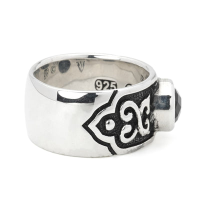 Ring : Celtic Vine w/Large Stone 2nd Edition w/Onyx