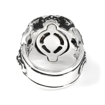 Ring : Scroll Heart w/CZ Stone Clear