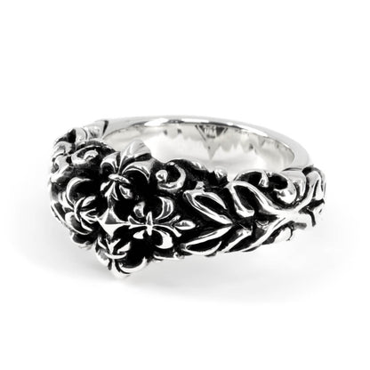 Ring : Non Style w/Fleur-de-lis Cross