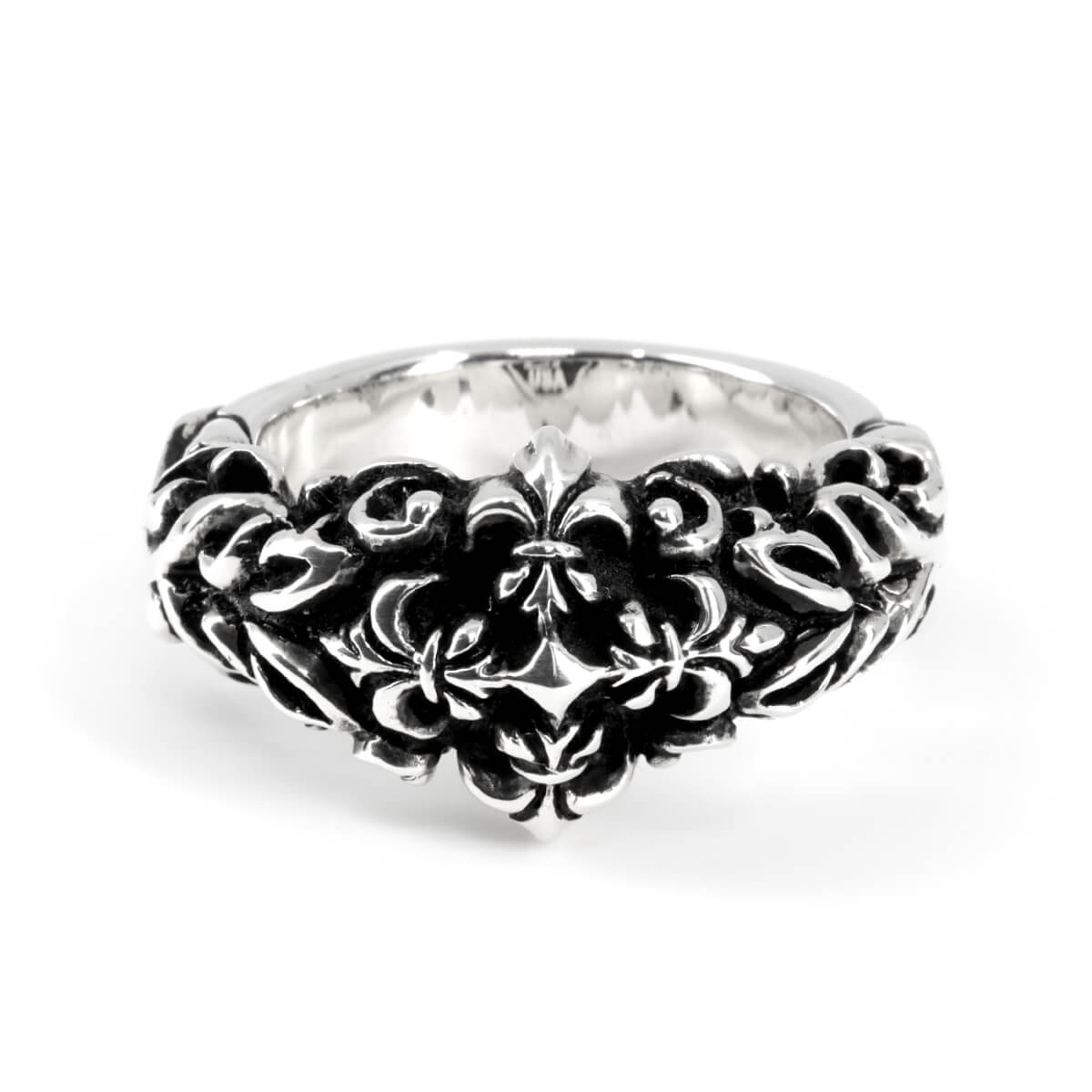 Ring : Non Style w/Fleur-de-lis Cross