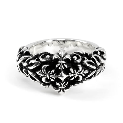 Ring : Non Style w/Fleur-de-lis Cross