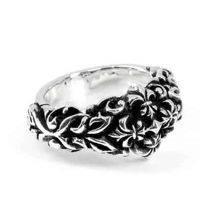 Ring : Non Style w/Fleur-de-lis Cross