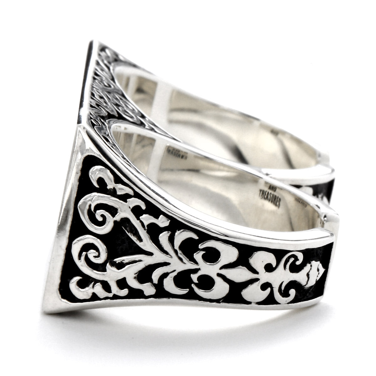 Ring : 2 Finger w/Plain Plate