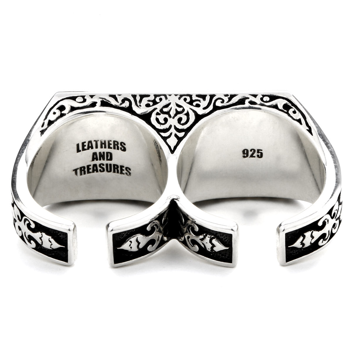 Ring : 2 Finger w/Plain Plate